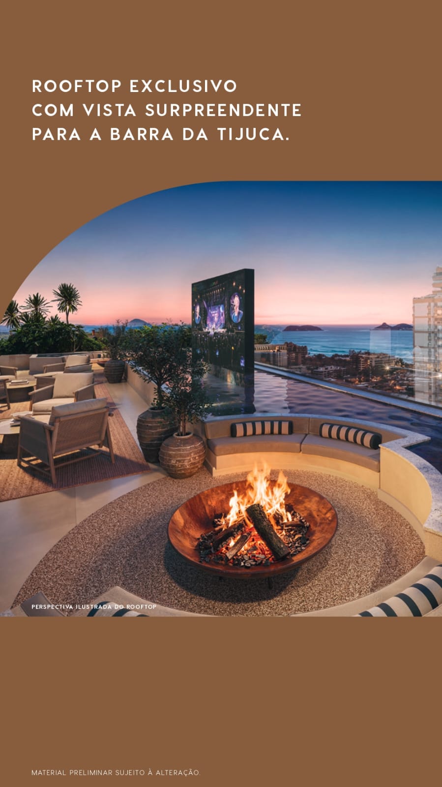 Kronos Tegra: rooftop exclusivo com vista para a Barra da Tijuca